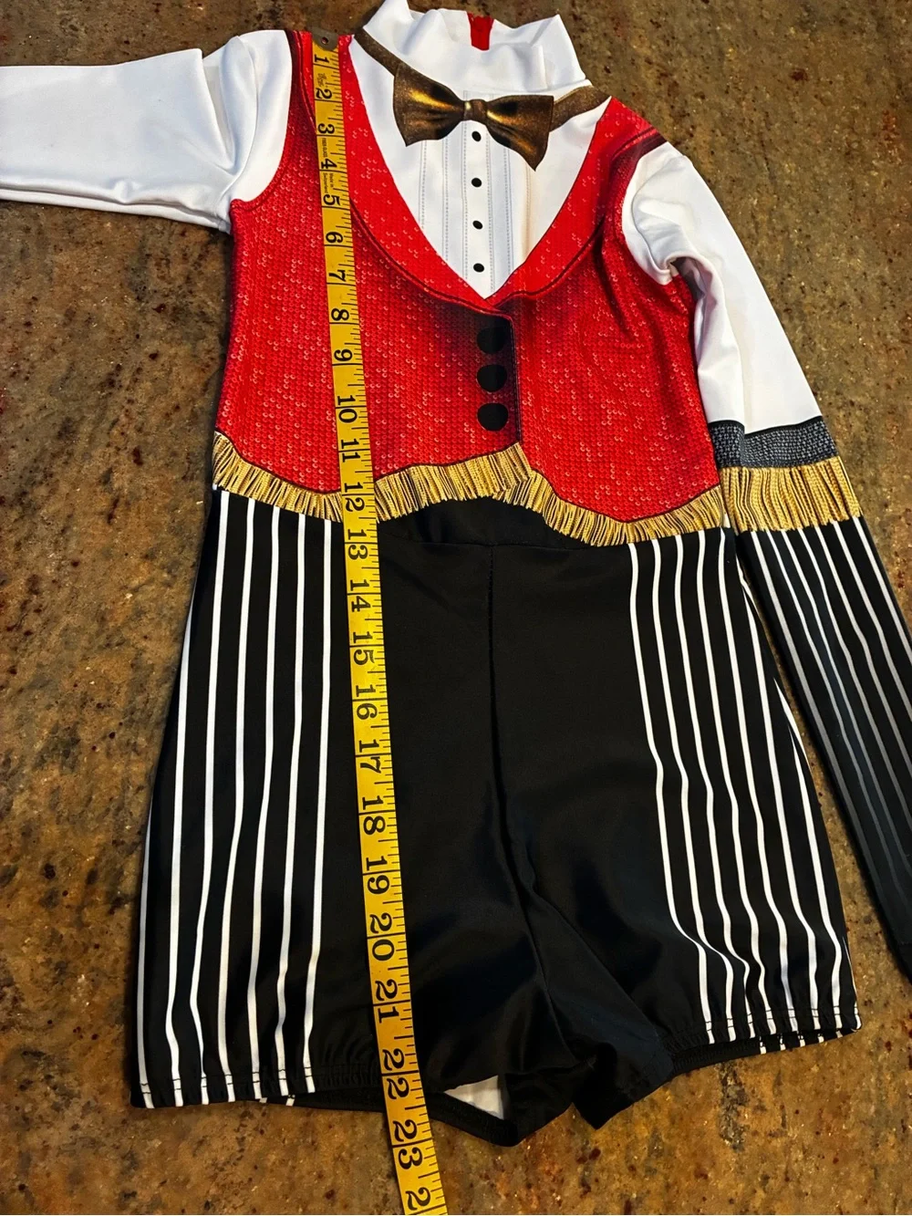 Alexandra Collection Circus Ringmaster-themed dance biketard, Size: 4–6 Youth